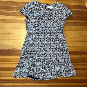 Michael Kors paisley dress with ruffle hem